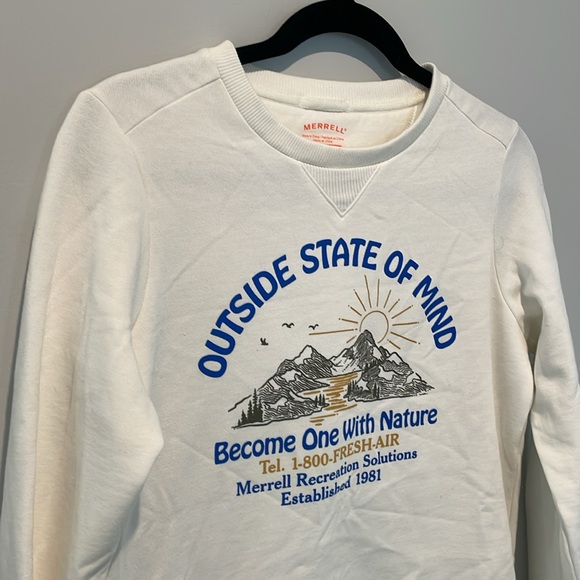 NWOT Merrell Outside State Of Mind Crew Graphic Sweatshirt - Picture 4 of 6